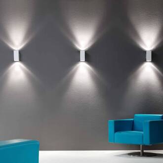 Milan Dau Double - wandlamp wit wit / opaal