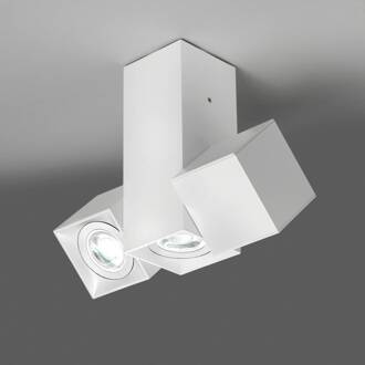 Milan Dau spot plafondlamp 3-lamps wit wit (RAL9016)