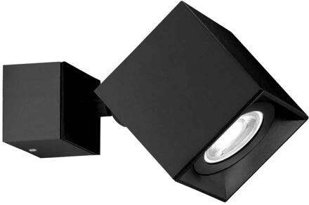 Milan Dau spot wandlamp instelbaar zwart zwart geëloxeerd