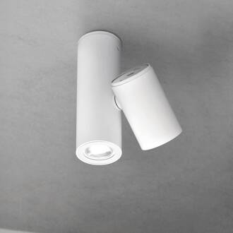 Milan Kronn plafondspot 2-lamps wit wit (RAL9016)