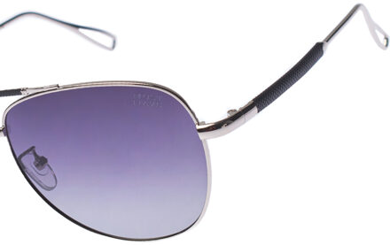 MILAN Unisex Gepolariseerde Aviator Zonnebril UV 400 Bescherming Zilver