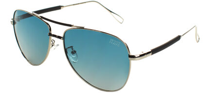 MILAN Unisex Gepolariseerde Aviator Zonnebril UV 400 Bescherming Zwart - One Size
