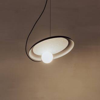 Milan Wire hanglamp Ø 38 cm antraciet antraciet (RAL 7016), grijs, opaal