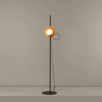 Milan Wire vloerlamp Ø 24 cm antraciet antraciet (RAL 7016), grijs, opaal