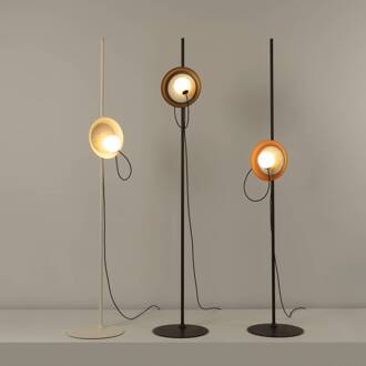 Milan Wire vloerlamp Ø 24 cm koper metallic/antraciet koper metallic (D2525), antraciet (RAL 7016), grijs, opaal