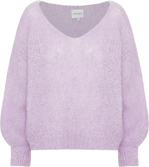 Milana ls mohair knit light purple - Paars