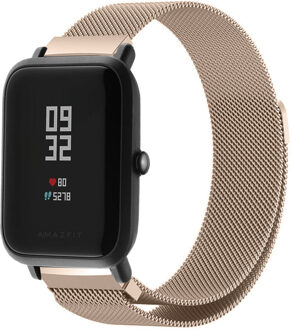 Milanees Smartwatch Bandje voor de Amazfit GTS / BIP - Rosé Goud