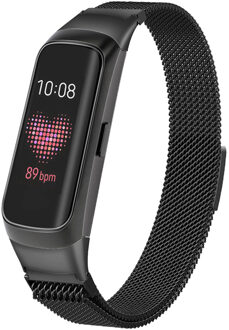 Milanees Smartwatch Bandje Voor De Samsung Galaxy Fit - Zwart