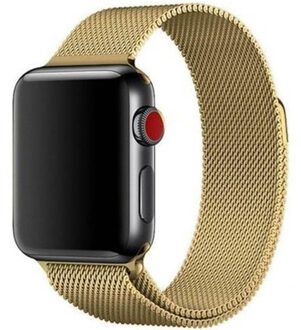 Milanese band voor de Apple Watch Series 1 t/m 9 / SE (38/40/41 mm) | Series 10 / 11 (42 mm) - Goud - 41 mm