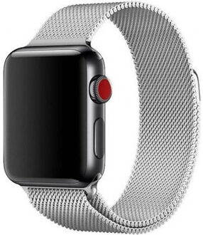 Milanese band voor de Apple Watch Series 1 t/m 9 / SE (38/40/41 mm) | Series 10 / 11 (42 mm) - Zilver - 41 mm