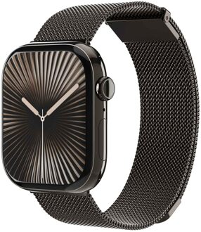 Milanese Loop 2 bandje voor de Apple Watch Series 1 t/m 11 / SE / Ultra (44/45/46/49 mm) - Granite Gray Donkergrijs - 49 mm