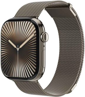 Milanese Loop 2 bandje voor de Apple Watch Series 1 t/m 9 / SE (38/40/41 mm) | Series 10 / 11 (42 mm) - Desert Sand Beige - 41 mm