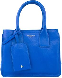 Milano Handbag ocean Damestas Blauw - H 18.5 x B 22 x D 9