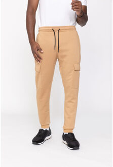 Milano heren joggingbroek zakken op de zijkant - stijlvol - maat M Beige