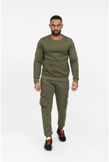 Milano heren joggingspak kaki style-italie - maat M Groen