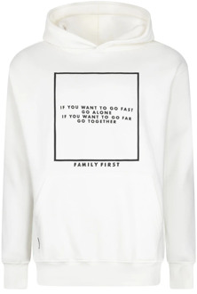 Milano iconische hoodie senior wit Family First , White , Heren - L,M