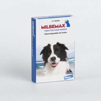 Milbemax Elanco Milbemax Hond - Anti wormenmiddel - 2 tab 10-50kg