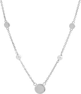 'Milena' Dames 925 Sterling Zilveren Set: Ketting + Armband + Oorbellen - Zilver SET-7379