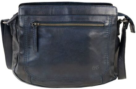 Miley Shoulderbag navy schoudertas dames Blauw - H 21 x B 24 x D 6 cm
