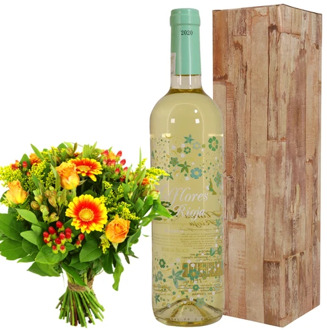 Milflores witte wijn Boeket bloemen