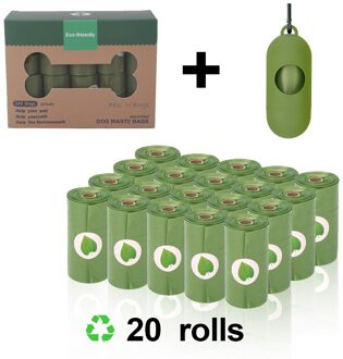 Milieu Hond Kak Zak Dispenser Outdoor Huis Schoon Doos Afvalzakken Voor Huisdier Aangelijnd Kak Tassen Pick Up Gereedschap Ontleed 20 rolls