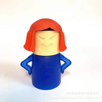 Milieubescherming Plastic Pp Cartoon Angry Mom Magnetron Cleaner Geur Removal Tool Keuken Schoonmaken Accessoires Geel