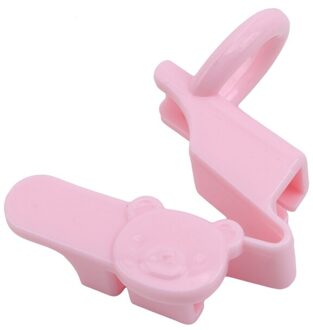 Milieuvriendelijke 3Pcs Abs Baby Oefening Training Eetstokjes Ring Kinderen Beginner Eetstokjes Gebruik Training Tool Keuken Benodigdheden roze