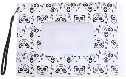 Milieuvriendelijke Carry Snap-Strap Doekjes Container Natte Doekjes Tas Clamshell Cosmetische Pouch Clutch En Schoon Doekjes Carrying case