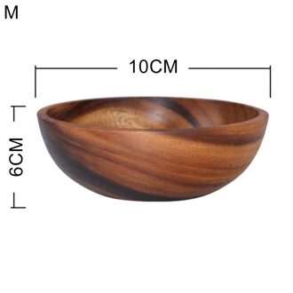 Milieuvriendelijke Creatieve Huishoudelijke Ronde Houten Fruit Slakom Servies Wastafel Container Keuken Tool Supplies Accessoires