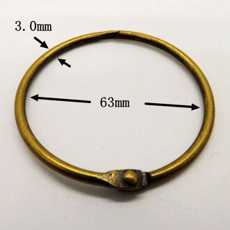 Milieuvriendelijke gordijn ring 10 stks verzamelband ring sleutelhanger brionze card bindmiddel ring kalender opknoping ring 63mm