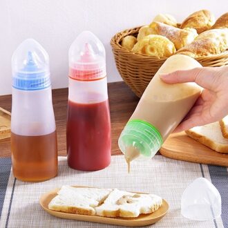 Milieuvriendelijke Kruiden Fles Honing Salade Fles Saus Jam Kruiden Tomaat Saus Squeeze Fles Willekeurige Kleur