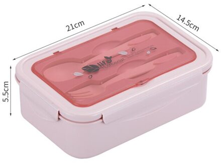 Milieuvriendelijke Lunchbox Bpa Gratis Bamboevezel Materiaal Draagbare Bento Box Microwaveble Voedsel Opslag Container Voor Kantoor Kinderen 03