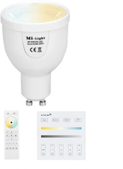 milight dual white led lamp set met afstandsbediening 5w gu10