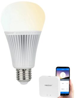 milight dual white led lamp set met wifi module 9w e27 fitting