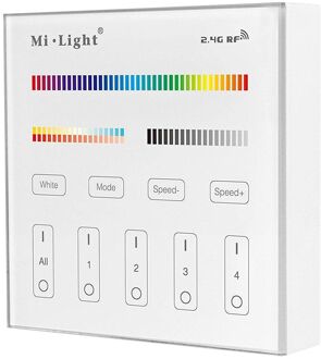 milight RGB+CCT Controller - Wandbediening - 4 Zones - 86x86mm - B4
