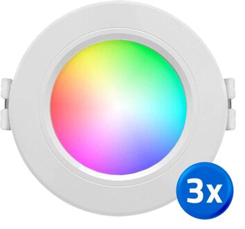 Milight RGBWW LED downlight 6 Watt inbouwspot - Voordeelset van 3 stuks