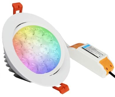 milight RGBWW led inbouwspot downlight 9 Watt