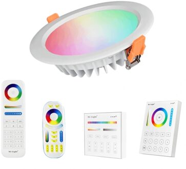 milight RGBWW led inbouwspot met afstandsbediening 1-4 lampen 15 Watt