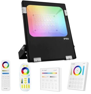 milight RGBWW wifi schijnwerper 20 watt met afstandsbediening en 1-4 lampen