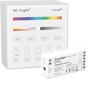 milight Touch panel 4-zone wandpaneel RGBWW - compleet | ledstripkoning