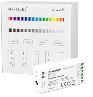 milight Touch panel wandbediening inclusief controller draadloos op batterij | ledstripkoning