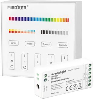 milight Touch panel wandbediening Milight inclusief controller draadloos op batterij