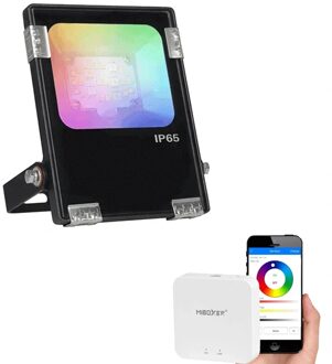 milight Wifi set met 1 tot 4 RGBWW LED schijnwerpers 10 Watt met Wifi bediening