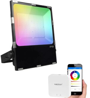 milight Wifi set met 1 tot 4 RGBWW LED schijnwerpers 100 watt IP65