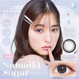 Milimore One-Day Color Lens Namaiki Sugar P-1.75 (10 pcs)
