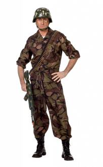 Militair Camouflage soldaten outfit groen Maat 50