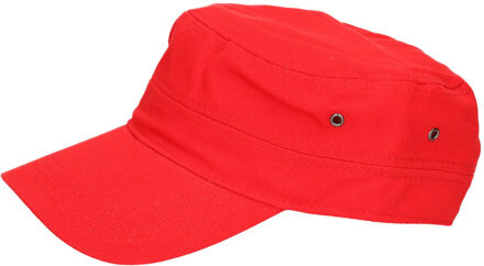 Militairy look rebel cap rood