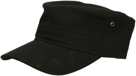 Militairy look rebel cap zwart