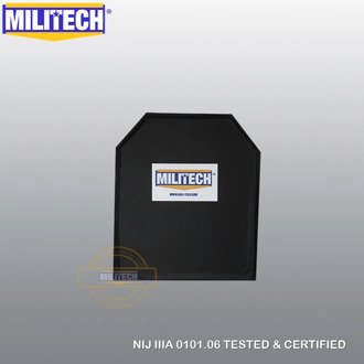 MILITECH 10x12 Shooters Cut NIJ 0101.06 IIIA 3A NIJ 0115.00 Level 2 Stab Resistant Bulletproof Plate Aramid Soft Ballistic Panel