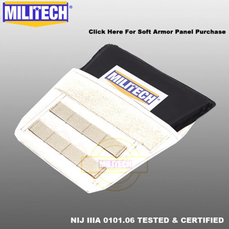 MILITECH Groin Aramid Ballistic Panel Bulletproof Plate Soft Armour NIJ IIIA 3A 0101.06 & NIJ 0101.07 HG2 Groin Protection Panel